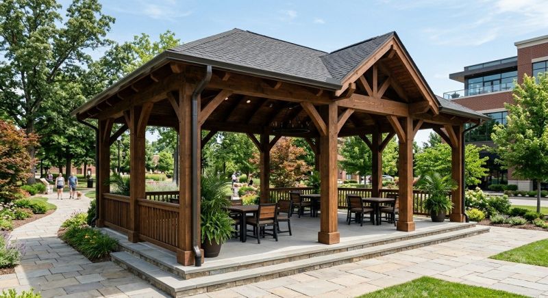 Commercial Gazebo Assembly in Wilmington, NC
