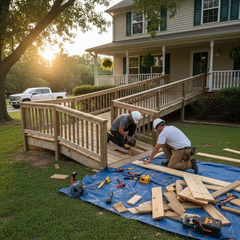 Handicap Ramp Repair in Conroe, TX
