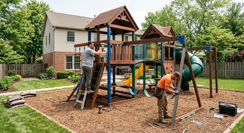 Playground Installation in Kansas City, KS