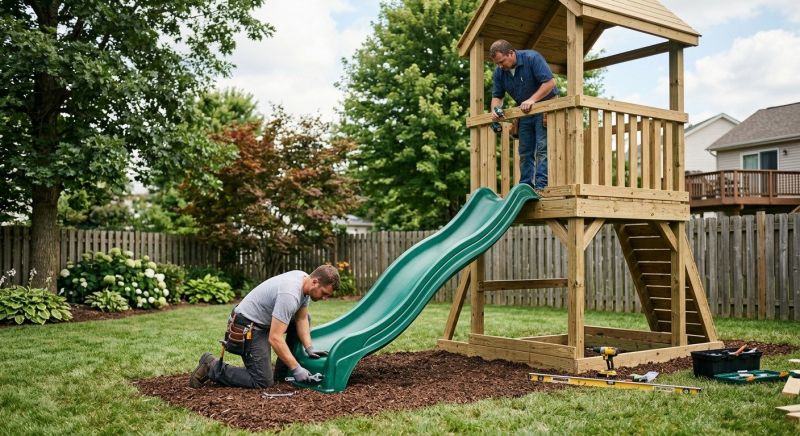 Sliding Board Installation in Kansas City, KS