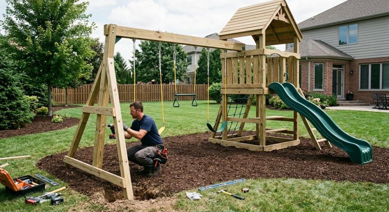 Swing Set Installation in Kansas City, KS