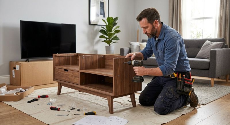 Entertainment Center Assembly in Alpharetta, GA