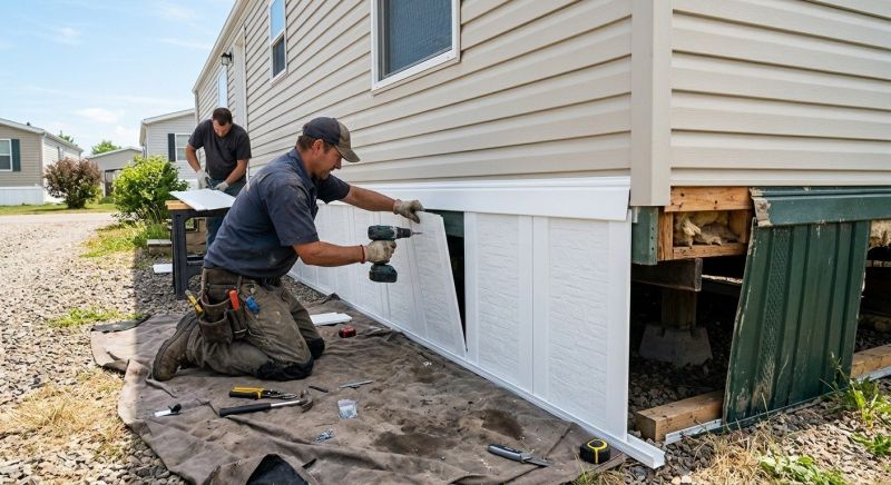 House Skirting Installation in Kansas City, KS
