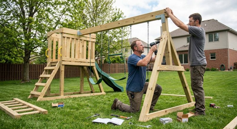 Jungle Gym Installation in Kansas City, KS