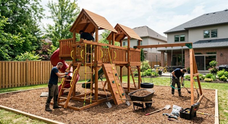 Playground Installation in Kansas City, KS