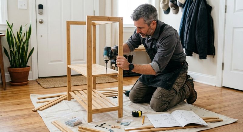 Shoe Rack Assembly in Kansas City, KS