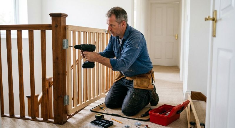 Stair Gate Assembly in Alpharetta, GA