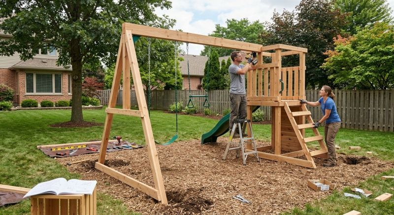Swing Set Installation in Kansas City, KS
