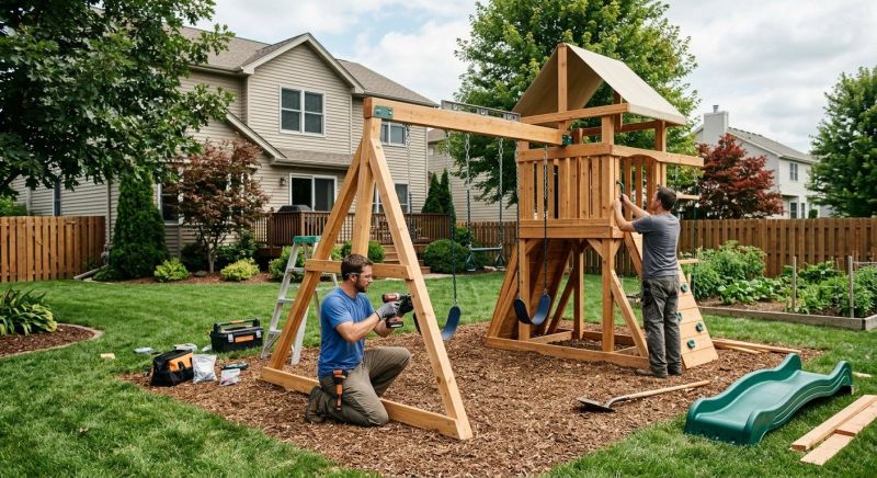 Swing Set Installation in Kansas City, KS