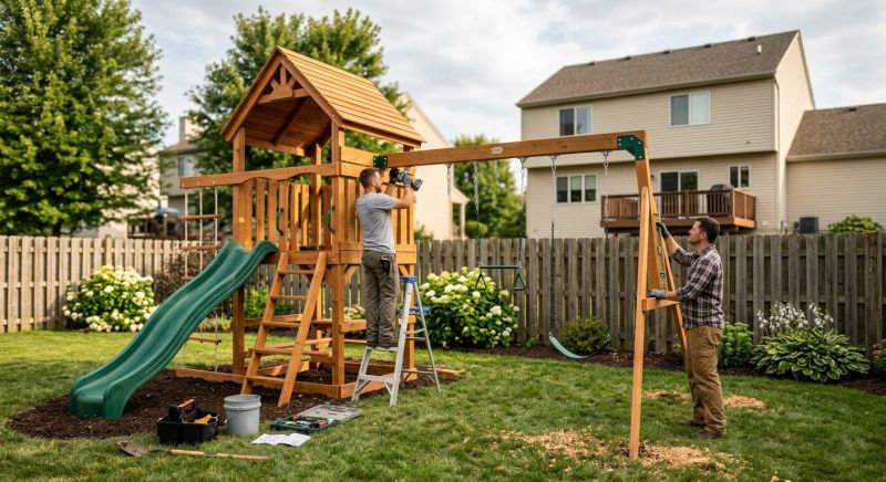 Swing Set Installation in Kansas City, KS