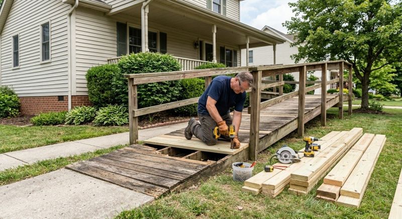 Wood Ramp Repair in Littleton, CO