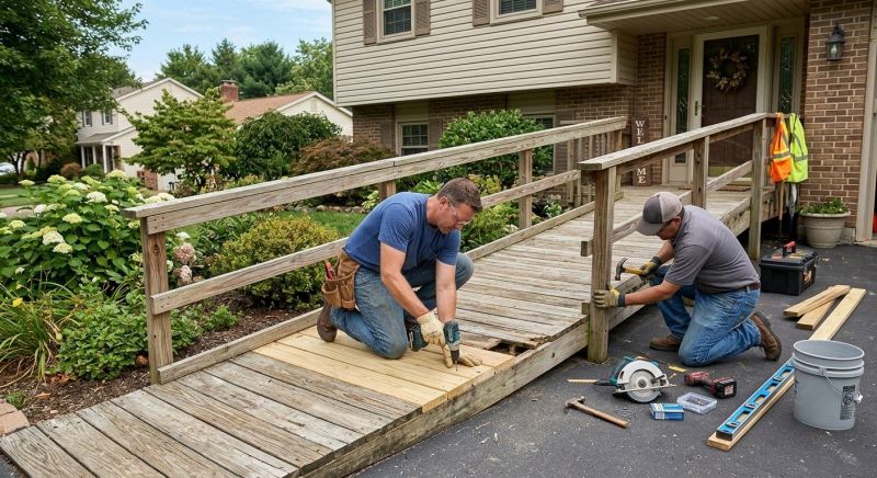 Wood Ramp Repair in Overland Park, KS
